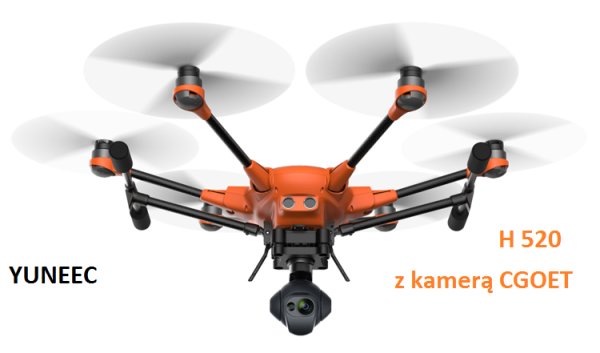 Yuneec Typhoon H520 z kamerą CGOET